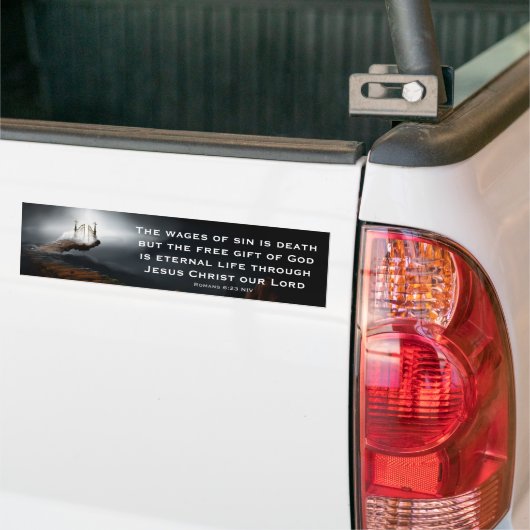 Vrije Gift of God Scripture Bumpersticker (Op Truck)