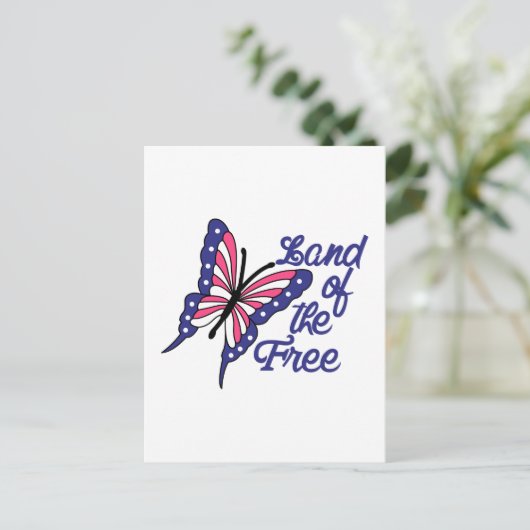 Vrije grond briefkaart (Staand voorkant)