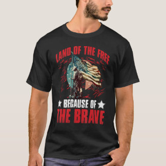 Vrije grond dankzij de kracht van 4 juli t-shirt