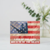 Vrije grond door de Brave Briefkaart (Staand voorkant)