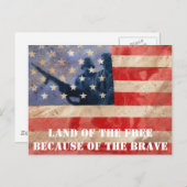 Vrije grond door de Brave Briefkaart (Voorkant / Achterkant)