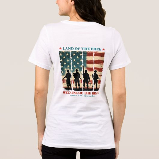 Vrije grond door de Brave Tri-Blend Shirt (Achterkant)