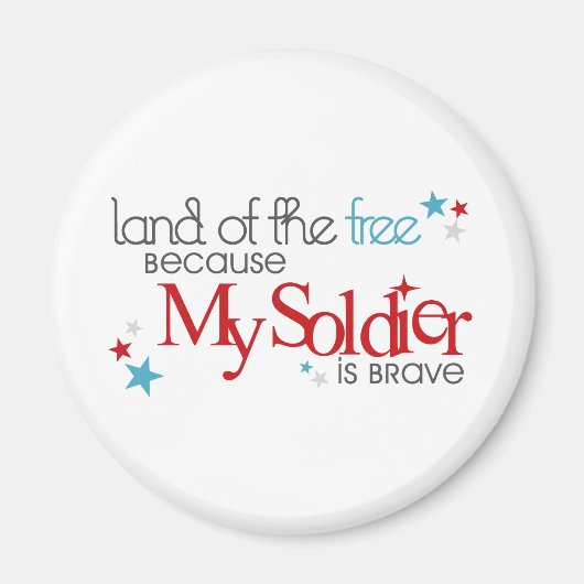 Vrije grond omdat mijn soldaat Brave is Magneet (Voorkant)