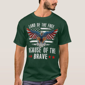 Vrije grond vanwege de herdenkingsdag van de Brave T-shirt