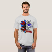 Vrije grond vanwege de moed - patrio van de vs t-shirt (Voorkant volledig)