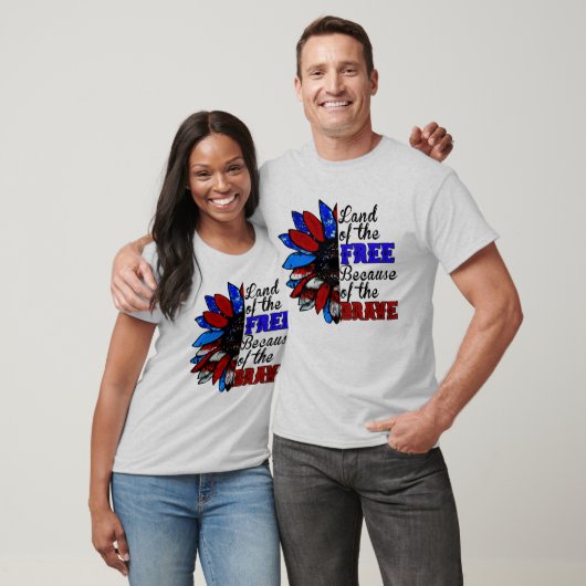 Vrije grond vanwege de moed - patrio van de vs t-shirt (Unisex)