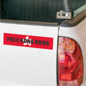 Vrije Hongkong Bumpersticker (Op Truck)