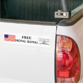 Vrije Hongkong Bumpersticker (Op Truck)