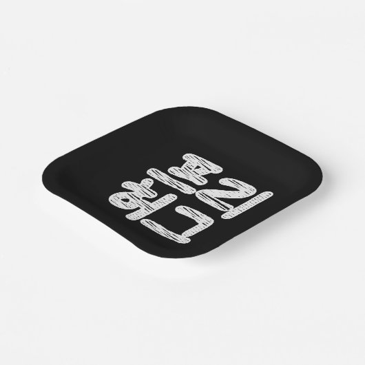 VRIJE HUGS 프 허 Koreaans-Koreaanse taal Papieren Bordje (Gebogen)