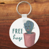 VRIJE HUGS CRAZY CACTUS LADY SLEUTELHANGER (Voorkant)