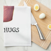 VRIJE HUGS! Crazy cactus lady waterverf Theedoek (Quarter Fold)