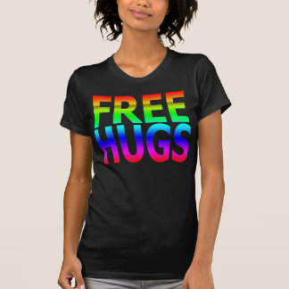 VRIJE HUGS Rainbow T-Shirt, dames T-shirt