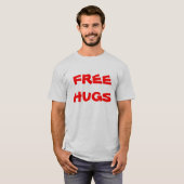 VRIJE HUGS T-SHIRT (Voorkant volledig)