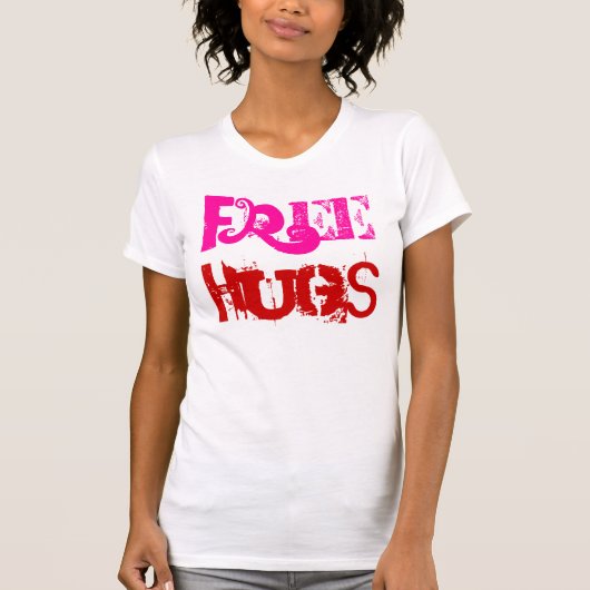 VRIJE HUGS T-SHIRT (Voorkant)