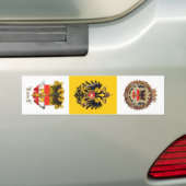 Vrije imperiale stad Triest Bumpersticker (Op auto)