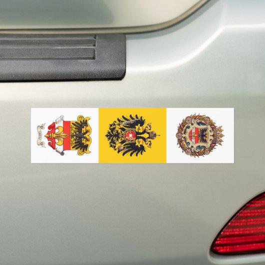 Vrije imperiale stad Triest Bumpersticker (Op auto)