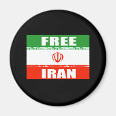 VRIJE IRAANSE Vlag Magneet (Voorkant)