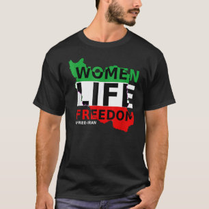 Vrije Iraanse vrouwen leven vrijheid met Perzische T-shirt