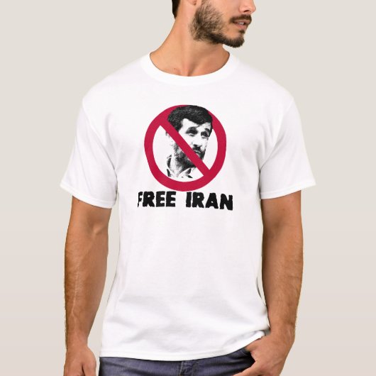 Vrije Iran - Ahmadinejad T-shirt (Voorkant)