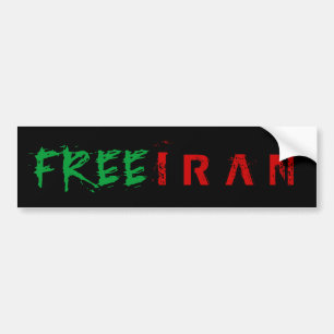 VRIJE IRAN BUMPERSTICKER