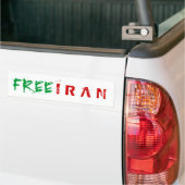 VRIJE IRAN BUMPERSTICKER (Op Truck)