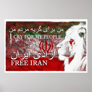 VRIJE IRAN POSTER