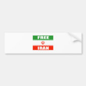 VRIJE IRAN-vlag Bumpersticker (Voorkant)