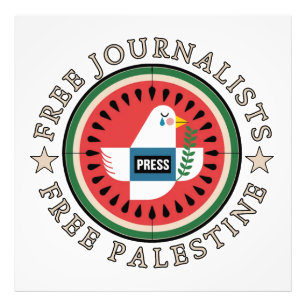 Vrije Journalisten in Palestina Foto Afdruk