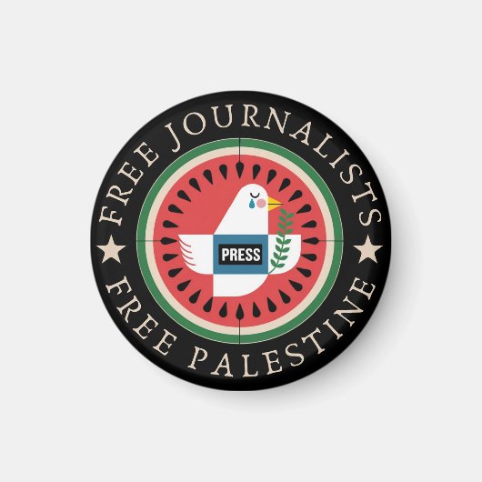 Vrije Journalisten in Palestina Magneet (Voorkant)