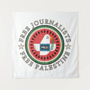 Vrije Journalisten in Palestina Wandkleed