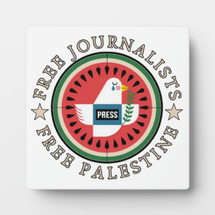 Vrije Journalisten Vrij Palestina Fotoplaat