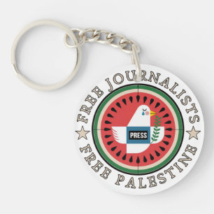 Vrije Journalisten Vrij Palestina Sleutelhanger
