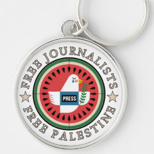 Vrije Journalisten Vrij Palestina Sleutelhanger
