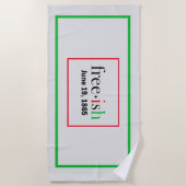 Vrije Junetetiende grens Strandlaken (Voorkant)