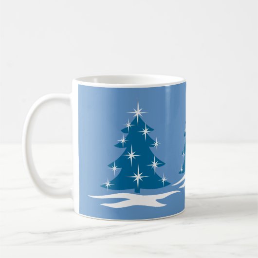 Vrije kerst: feestdag Mok Koffiebeker feestelijke  (Links)