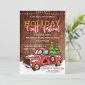 Vrije kerst - Uitnodiging voor kerstcadeautjes (Staand voorkant)