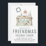 Vrije kerstfeestdag feestdagenkaart<br><div class="desc">Friendsmas, de beste vriendschap richtte op vakantie na Friendsgiving. Friendsmas is de speciale tijd van het jaar waarin goede vrienden samenkomen om grote hoeveelheden heerlijk voedsel te consumeren en cadeaus uit te wisselen. Nodig uw gasten uit voor een feest met onze charmante "Friendsmas" dinerfeest uitnodiging. Ideaal voor kerstdiner met vrienden...</div>