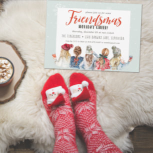 Vrije kerstfeestdag feestdagenkaart