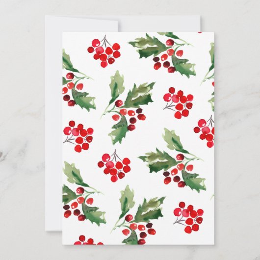 Vrije kerstfeestdag kaart (Achterkant)