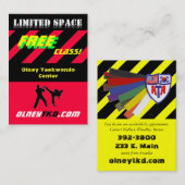 Vrije klasse 2 visitekaartje (Voorkant / Achterkant)