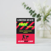 Vrije klasse visitekaartje (Staand voorkant)