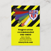 Vrije klasse visitekaartje (Achterkant)