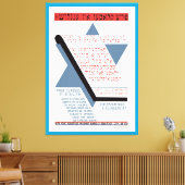 Vrije klassen in het Engels! Canvas Afdruk (Insitu (Woonkamer))