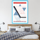 Vrije klassen in het Engels! Canvas Afdruk (Insitu (Slaapkamer))