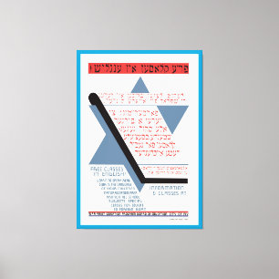 Vrije klassen in het Engels! Canvas Afdruk