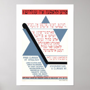 Vrije klassen in het Engels! Poster