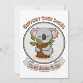 Vrije knuffelclub feestdagenkaart (Voorkant)