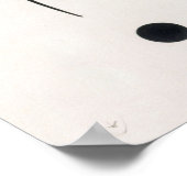 Vrije kromme naar het punt dat het geluid begeleid poster (Hoek)