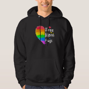 Vrije mam Hugs Gay Pride Lgbt Daisy Rainbow Flower Hoodie