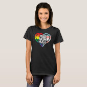 Vrije mam Hugs Rainbow Pride T-shirt (Voorkant volledig)